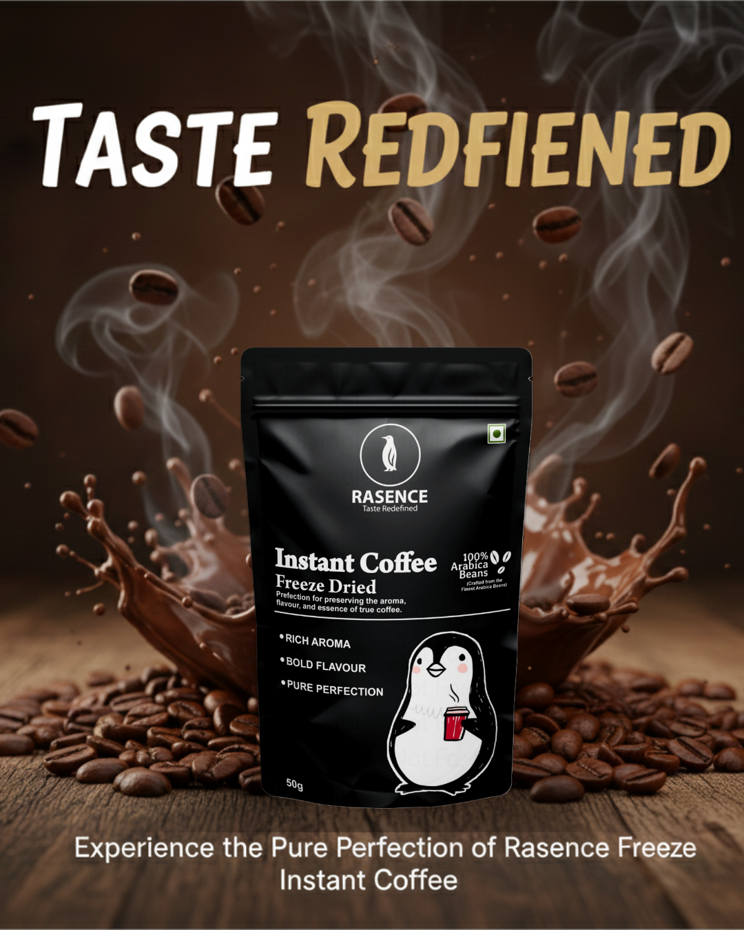 Rasence Premium Freezed Dried Arabica Coffee (50g)